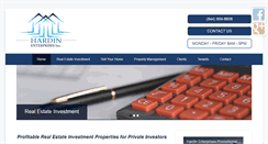 Desktop Screenshot of hardinenterprisesinc.com